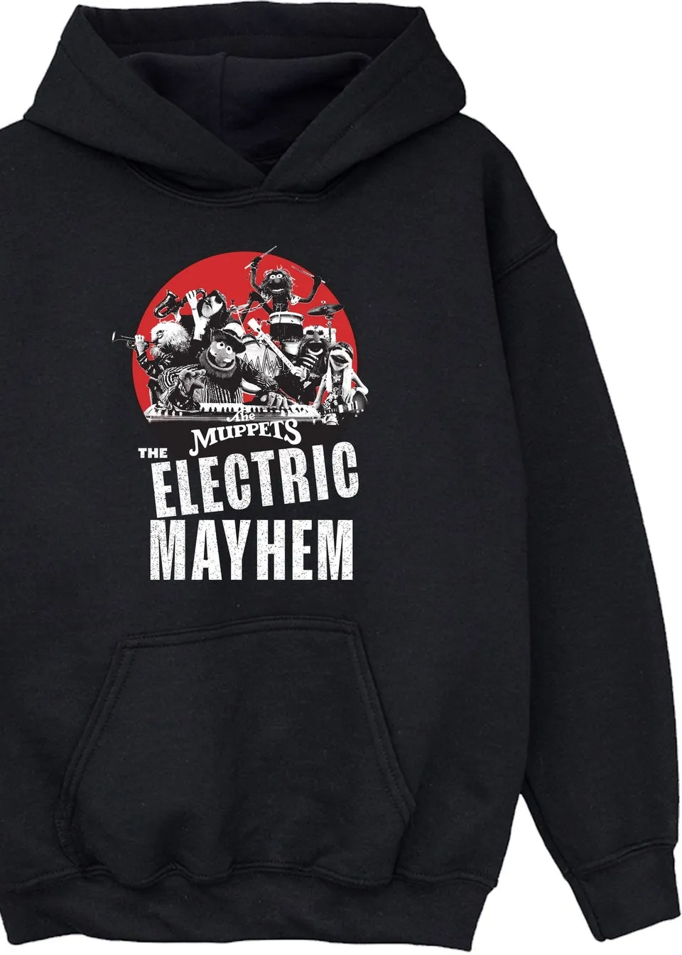 Disney Kids Black The Muppets Red Mayhem Hoodie (3-13 Years)