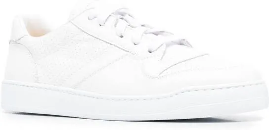 Doucal's calf-leather low-top sneakers White