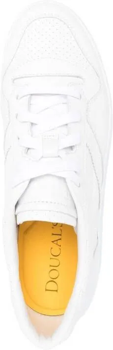 Doucal's calf-leather low-top sneakers White