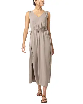 Drawcord Waist Maxi Dress (Driftwood)