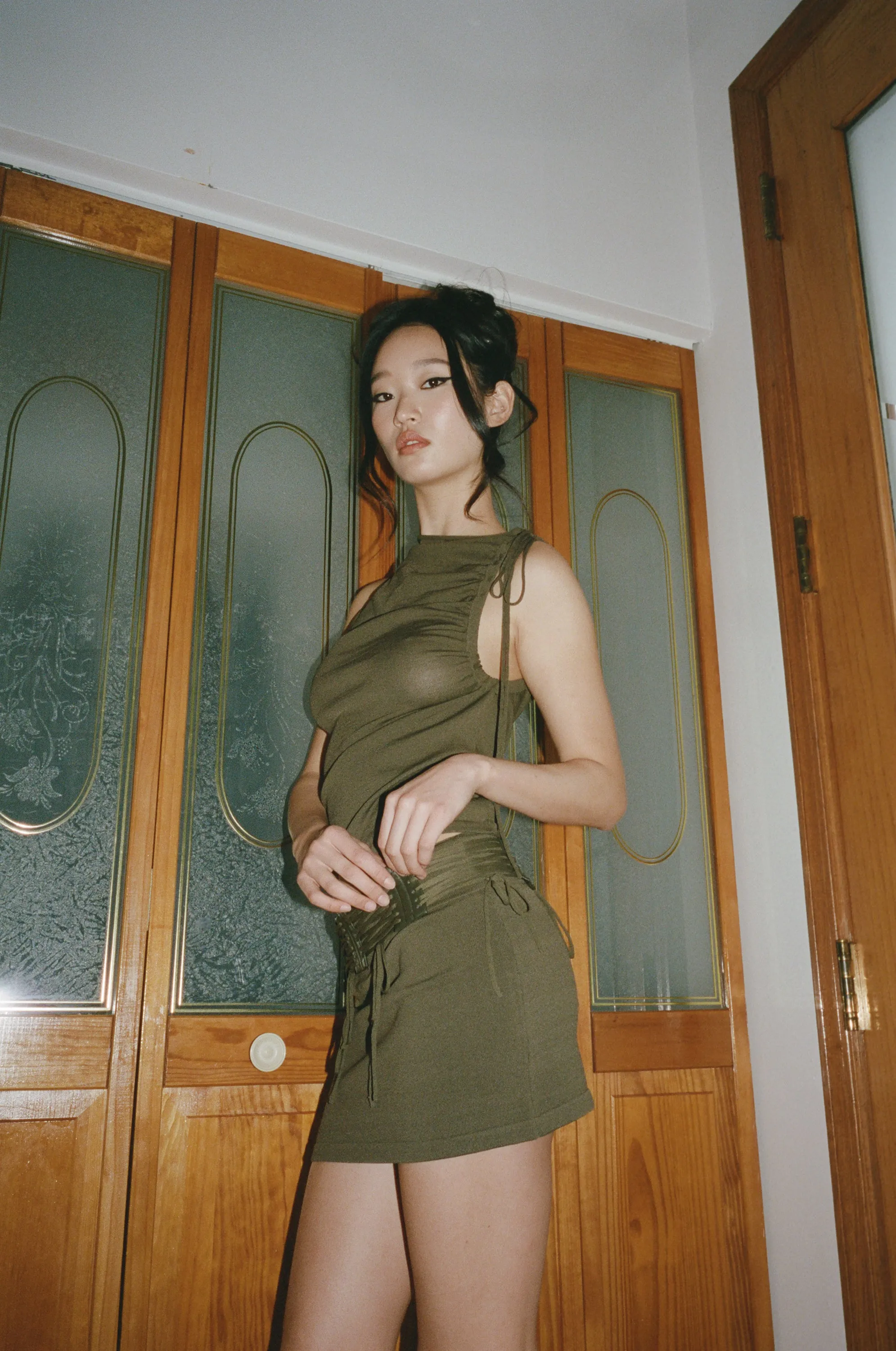 Drew Mini Skirt | Khaki