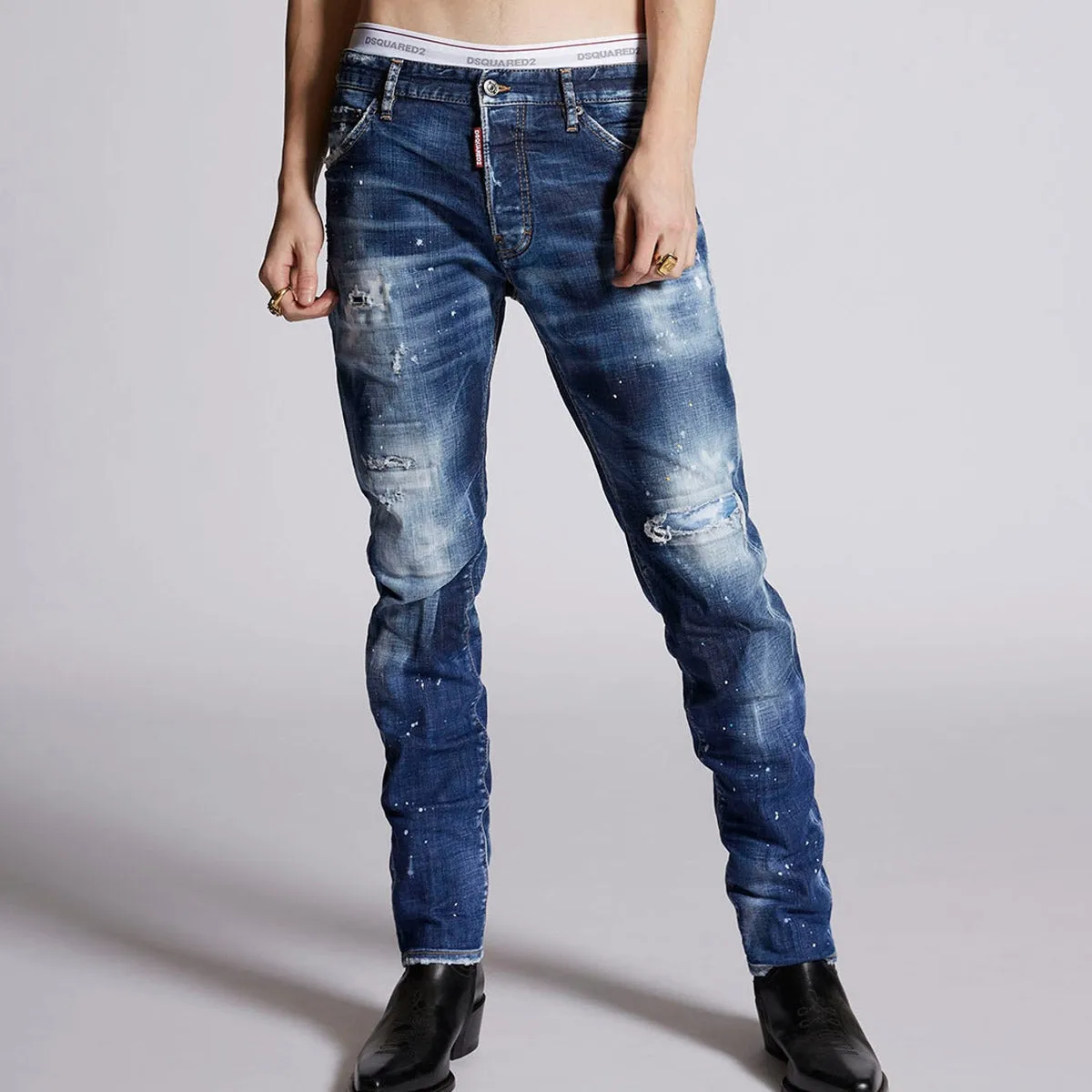 DSQUARED2 - Distressed Cool Guy Jeans in Blue