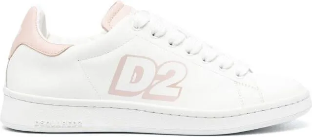 DSQUARED2 logo-print low-top sneakers White