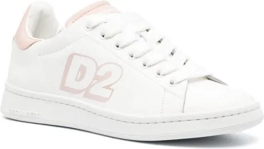 DSQUARED2 logo-print low-top sneakers White