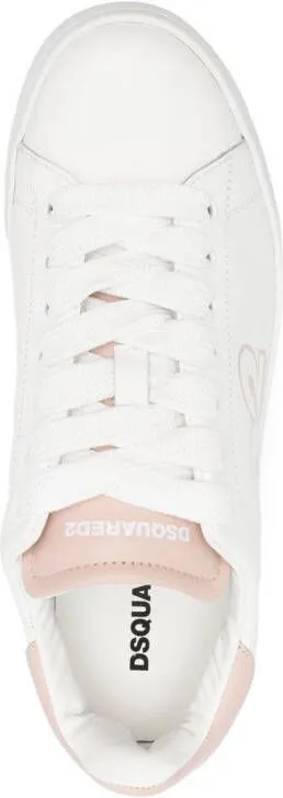 DSQUARED2 logo-print low-top sneakers White