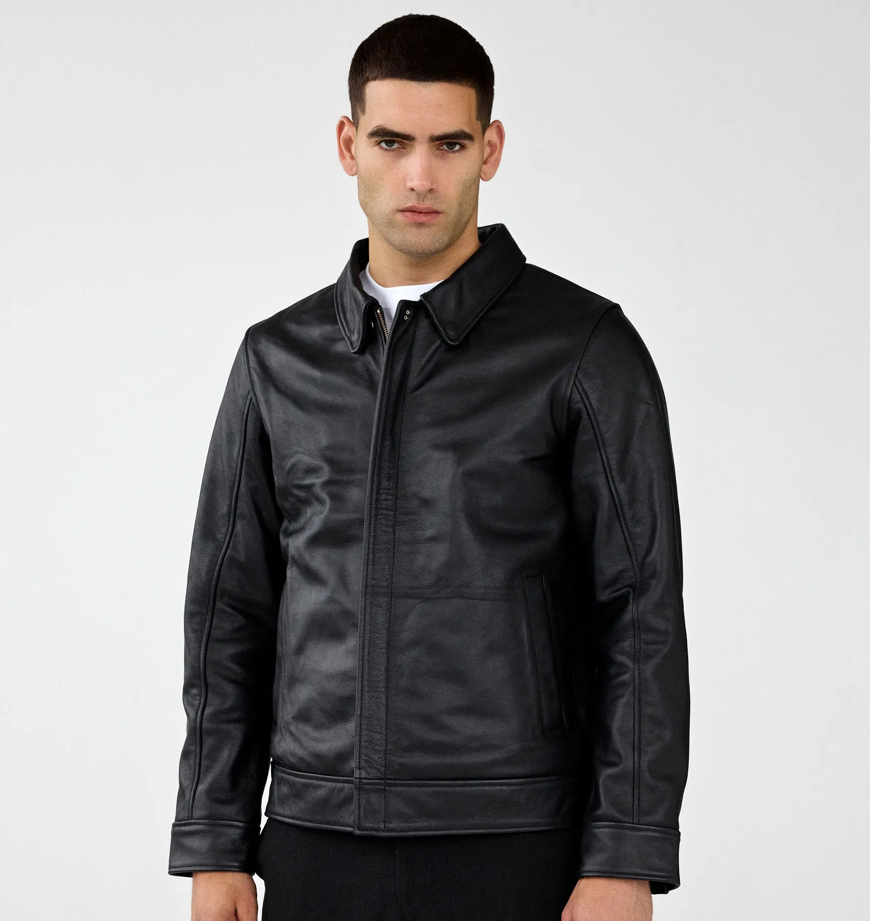 Easy Aviator Jacket - Horsehide Leather - AVI LEATHER