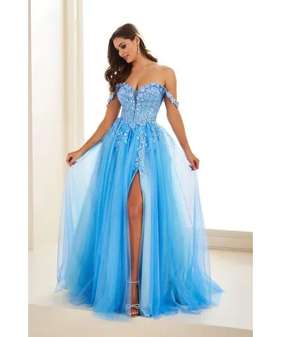 Ellie Wilde EW36214 - Plunging Sweetheart Strapless Prom Gown