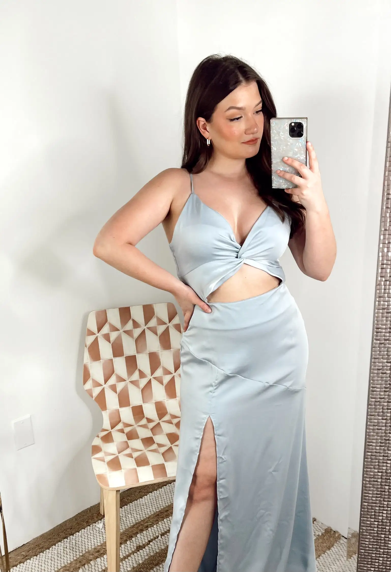 Eventful Satin Maxi Dress