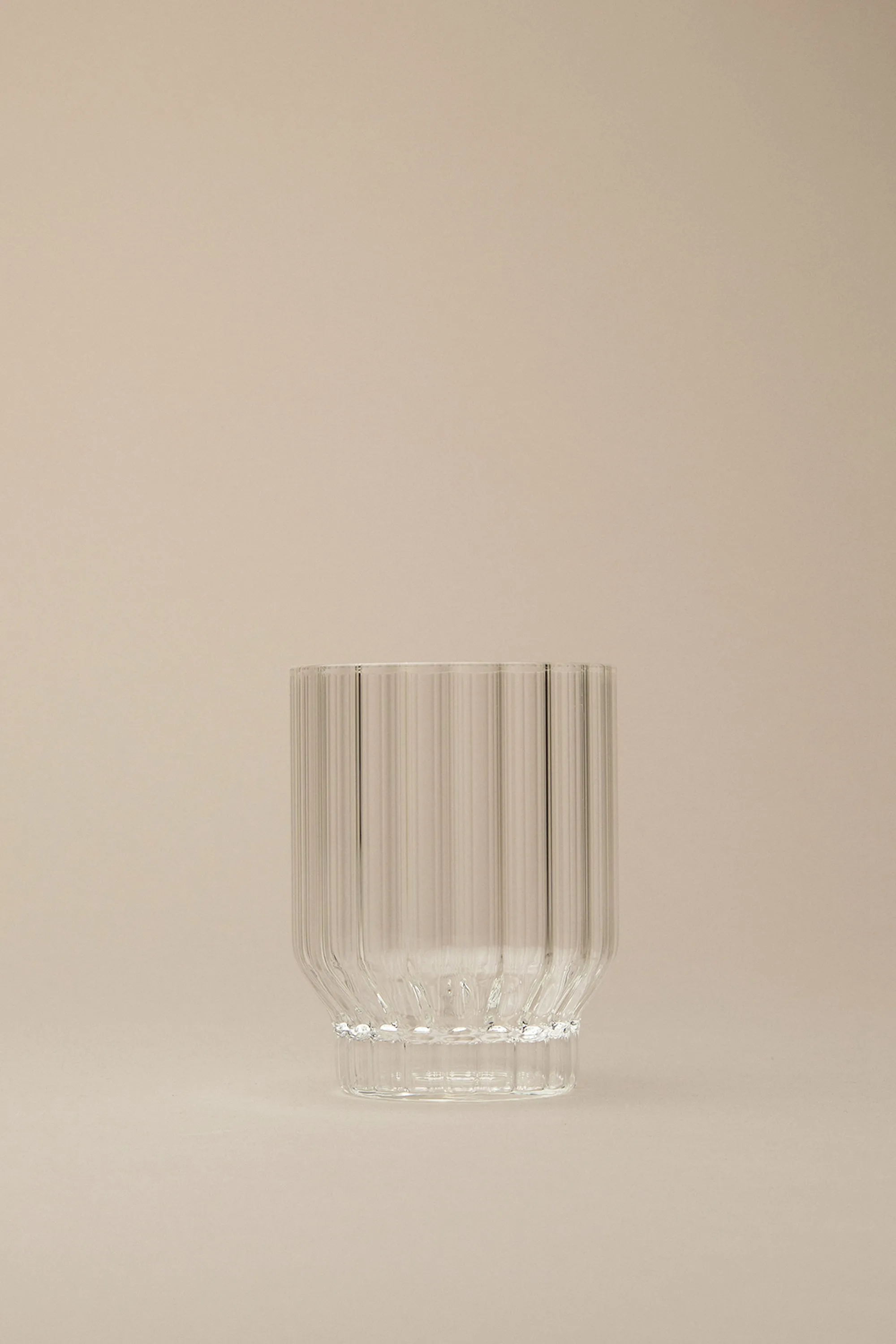 FLUTED TUMBLER GLASSES, SET OF 2