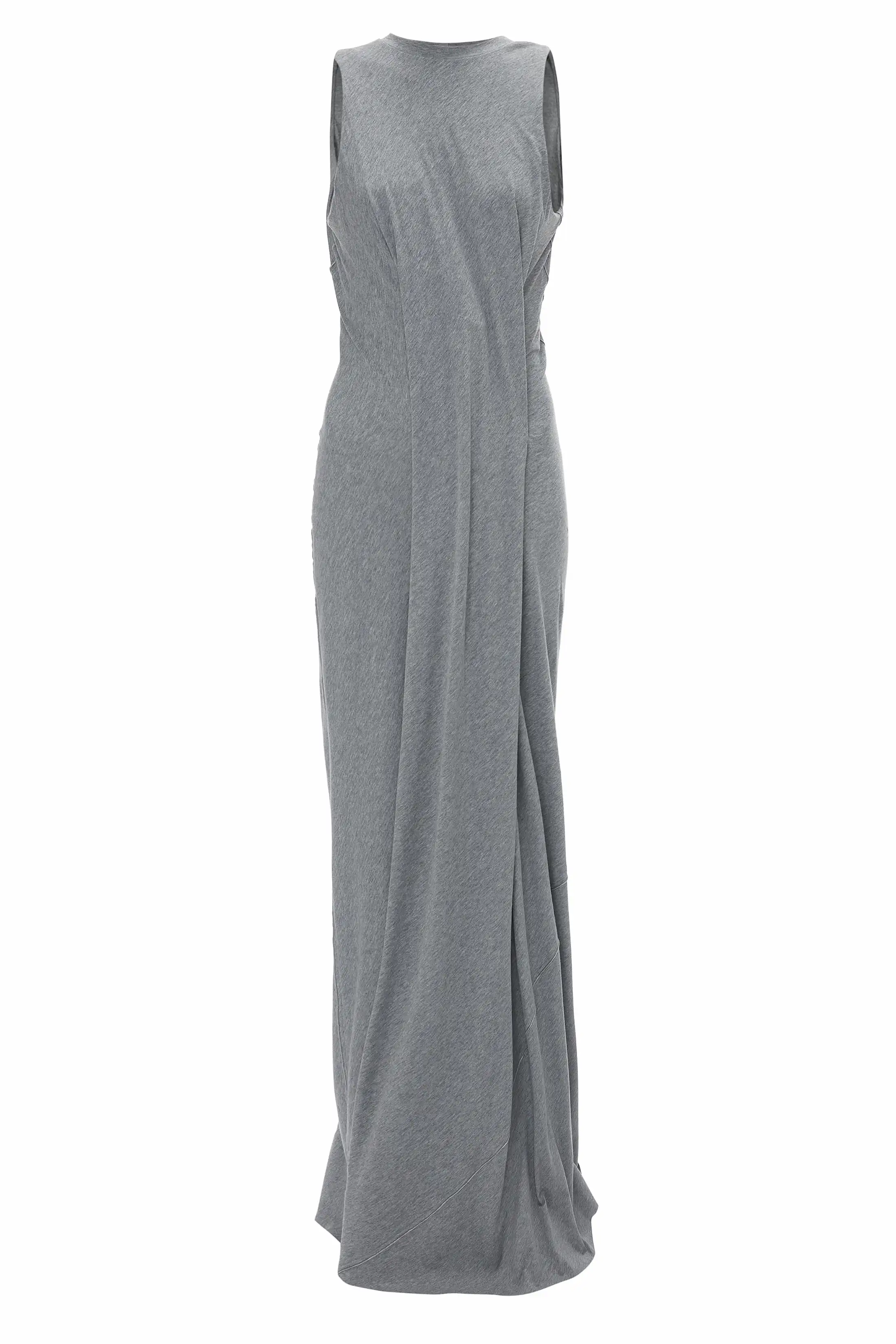 Frame Detailed Maxi Dress In Titanium