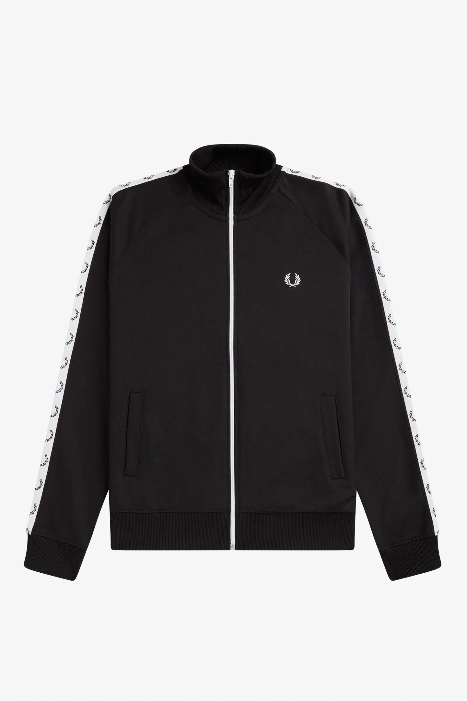 Fred Perry Taped Track Jacket Black