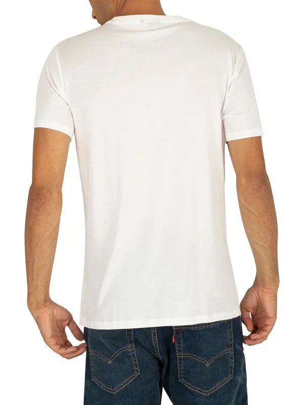 G-Star RAW 2 Pack Crew Neck Logo T-Shirts - White Solid