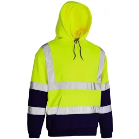 Game Hi Vis HV101 'Kapton' Hoodie - Yellow/Navy