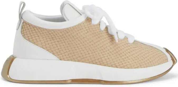 Giuseppe Zanotti Ferox python-print sneakers Neutrals