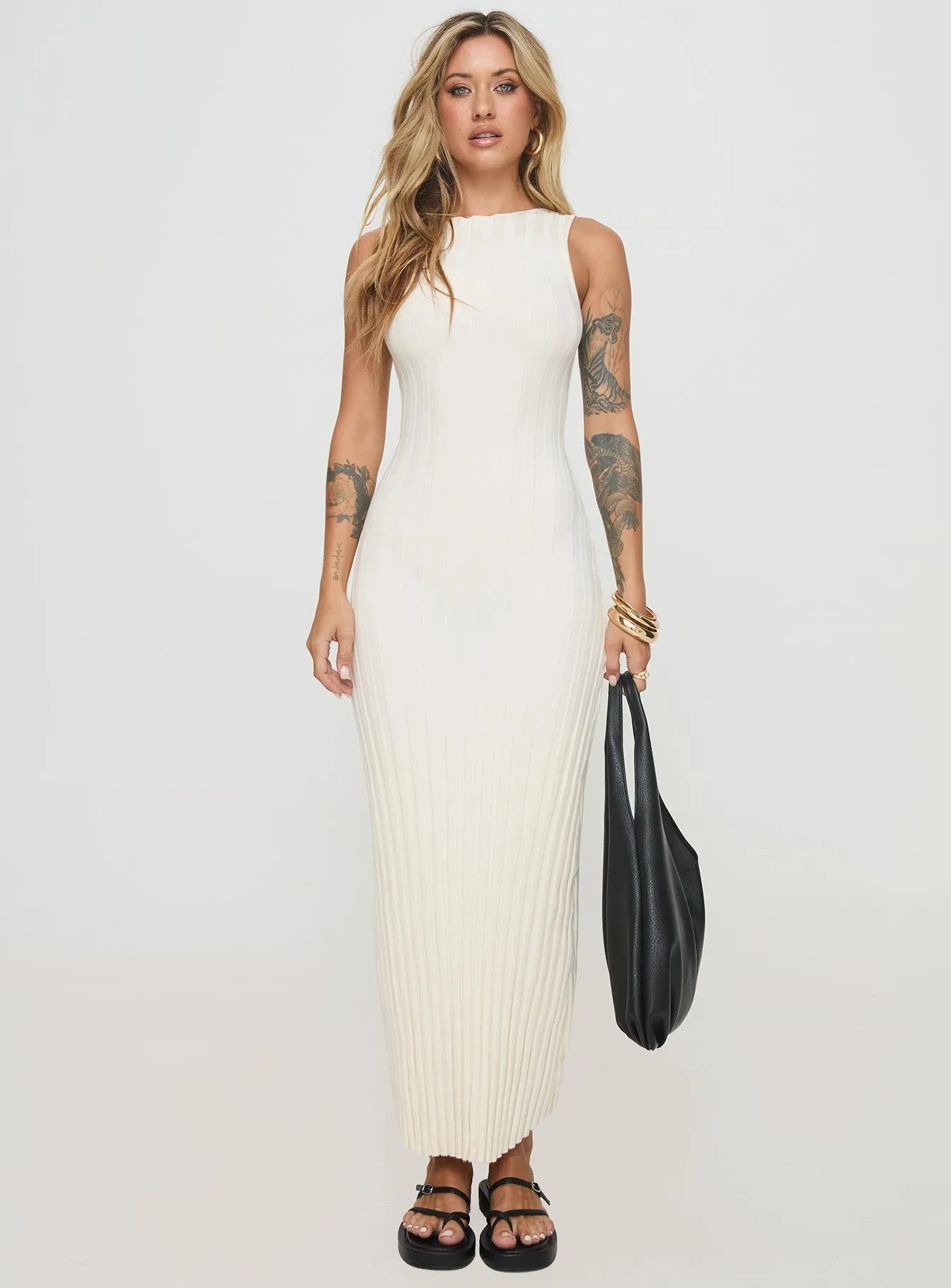 Harp Maxi Dress White