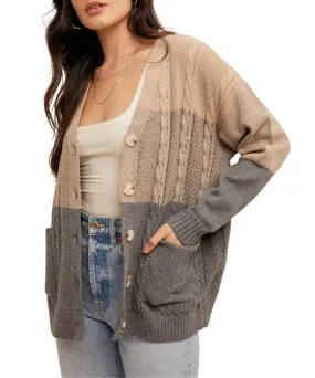 Hem & Thread Women's Block Cardigan