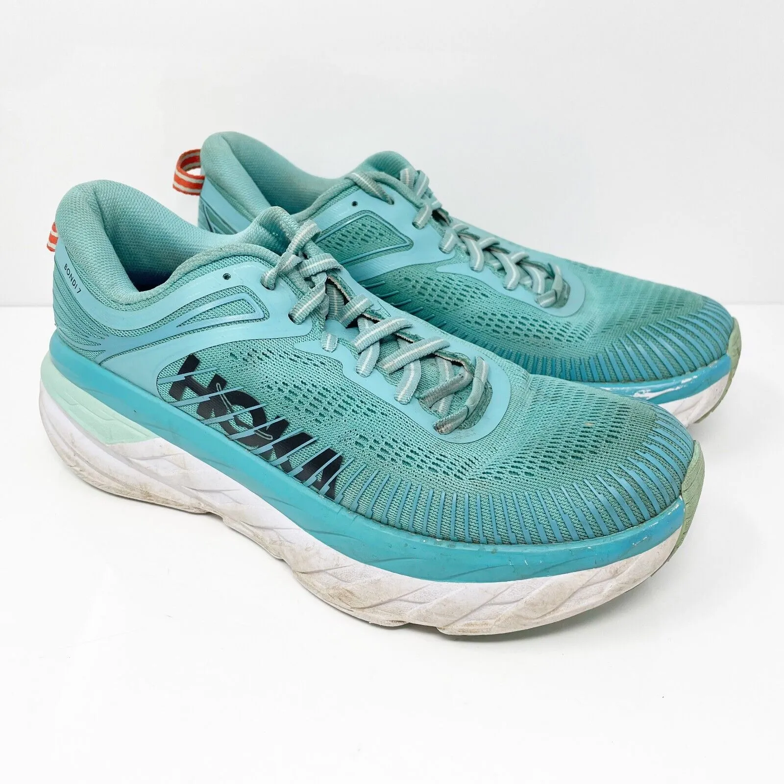 Hoka One One Womens Bondi 7 1110519 AEBL Blue Running Shoes Sneakers Size 8