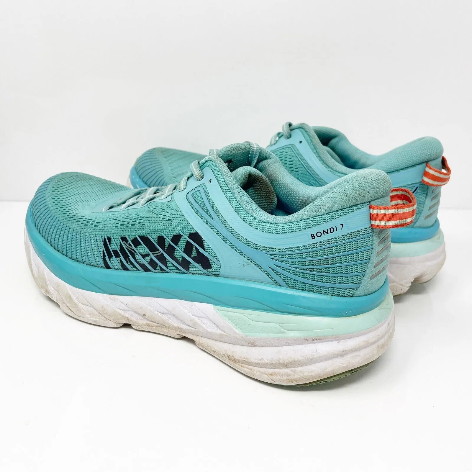 Hoka One One Womens Bondi 7 1110519 AEBL Blue Running Shoes Sneakers Size 8