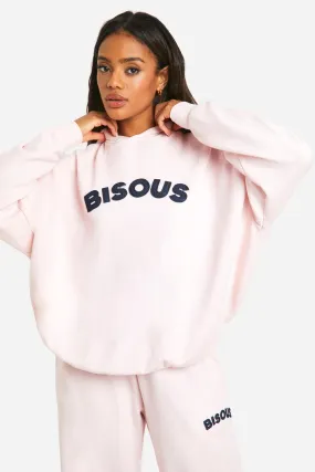 Hoodies & Sweatshirts | Bisous Denim Applique Oversized Hoodie | boohoo