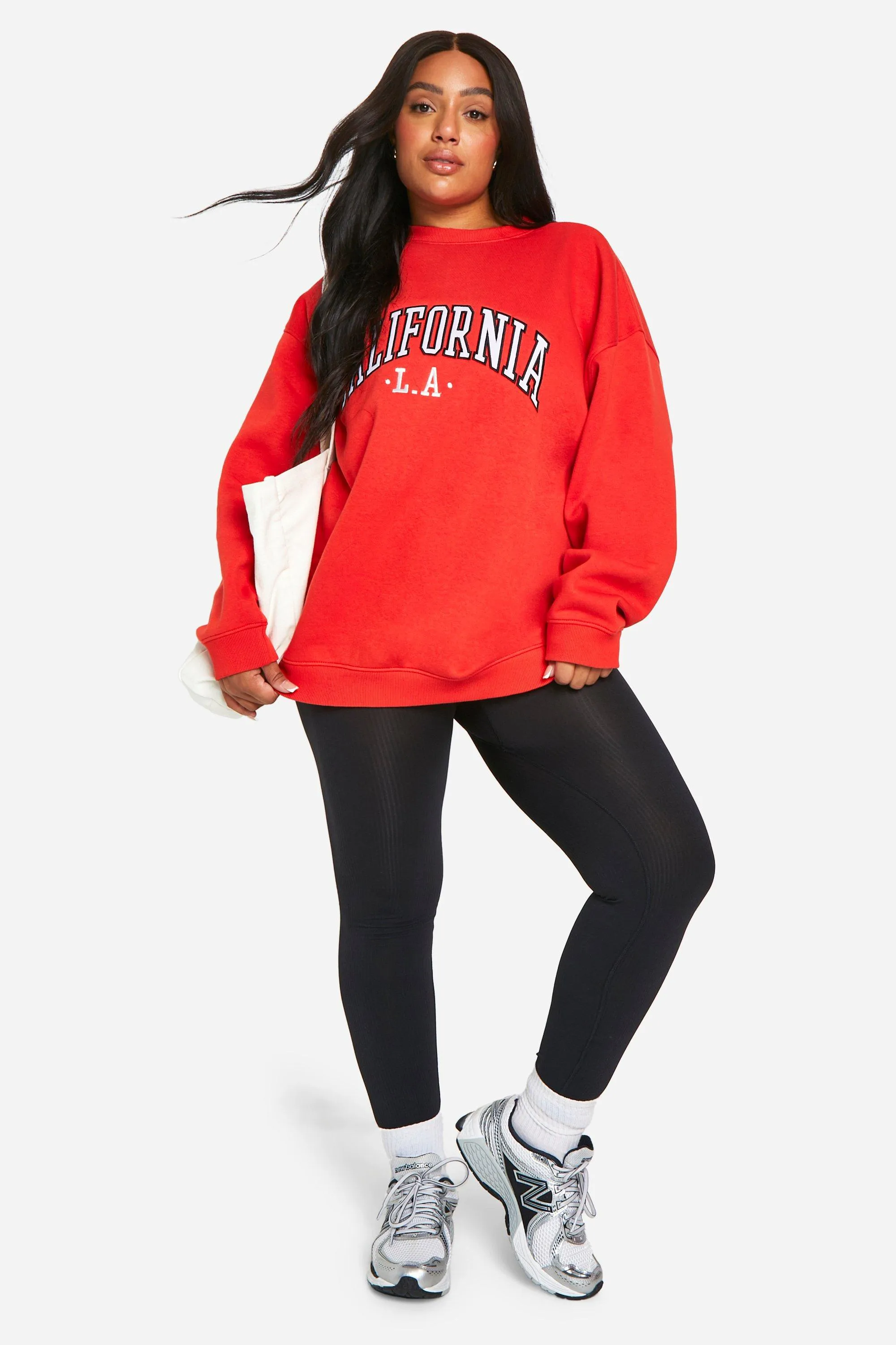 Hoodies & Sweatshirts | Plus California Applique Oversized Sweatshirt | boohoo