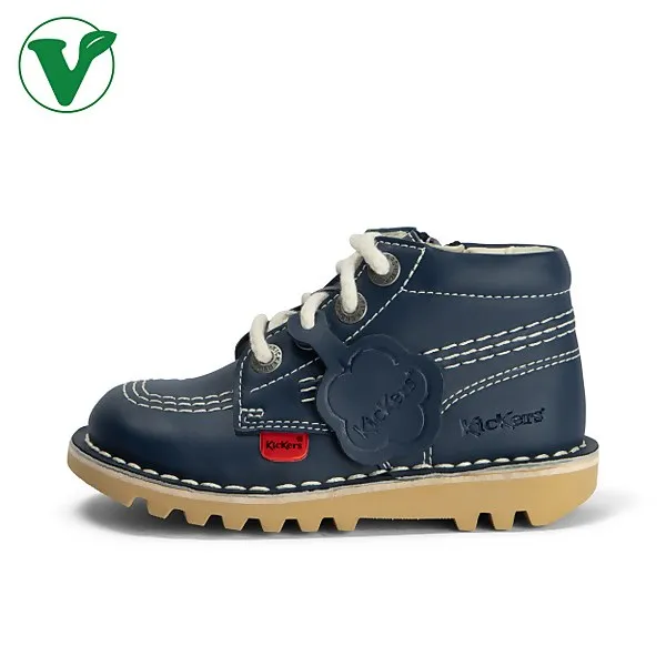 Infant Unisex Kick Hi Zip Vegan Plant-Based Material Navy