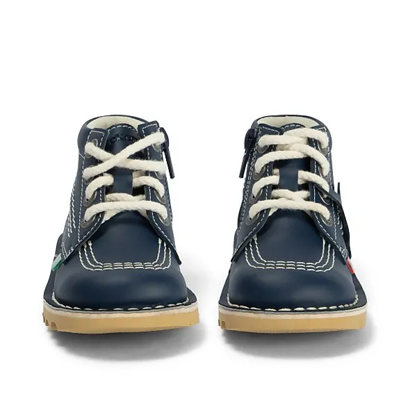 Infant Unisex Kick Hi Zip Vegan Plant-Based Material Navy