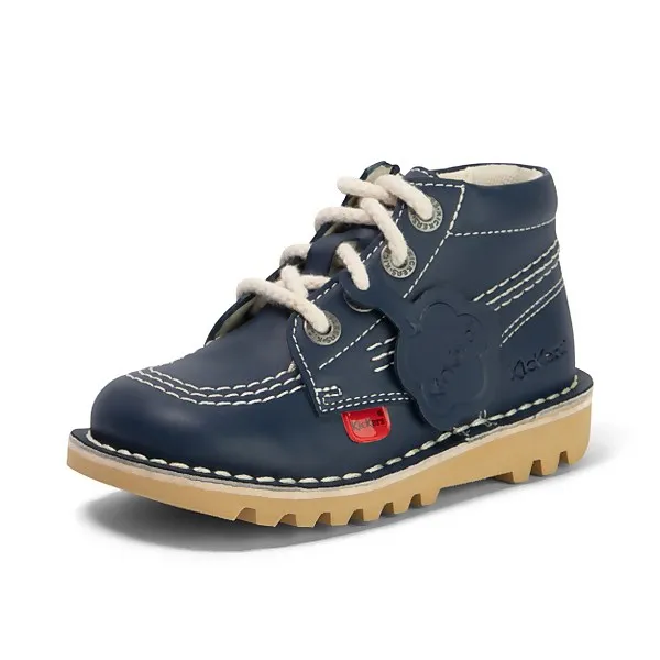 Infant Unisex Kick Hi Zip Vegan Plant-Based Material Navy