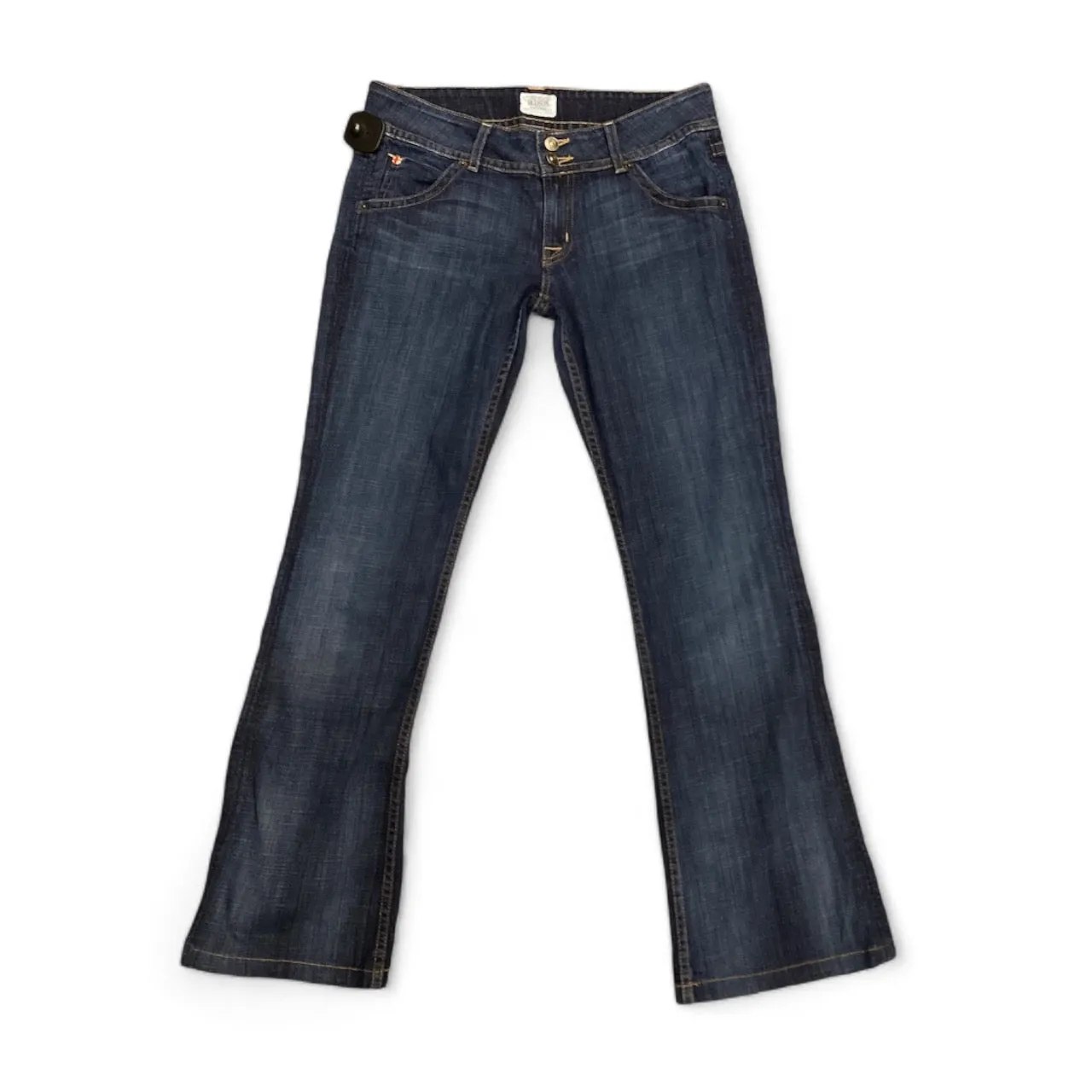 Jeans Flared By Hudson In Blue Denim, Size: 6