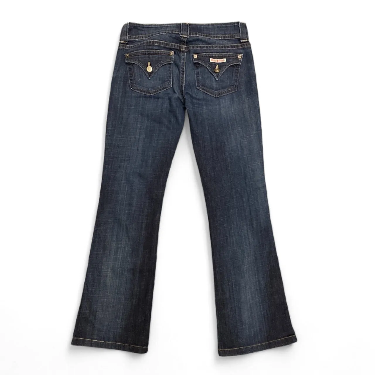 Jeans Flared By Hudson In Blue Denim, Size: 6