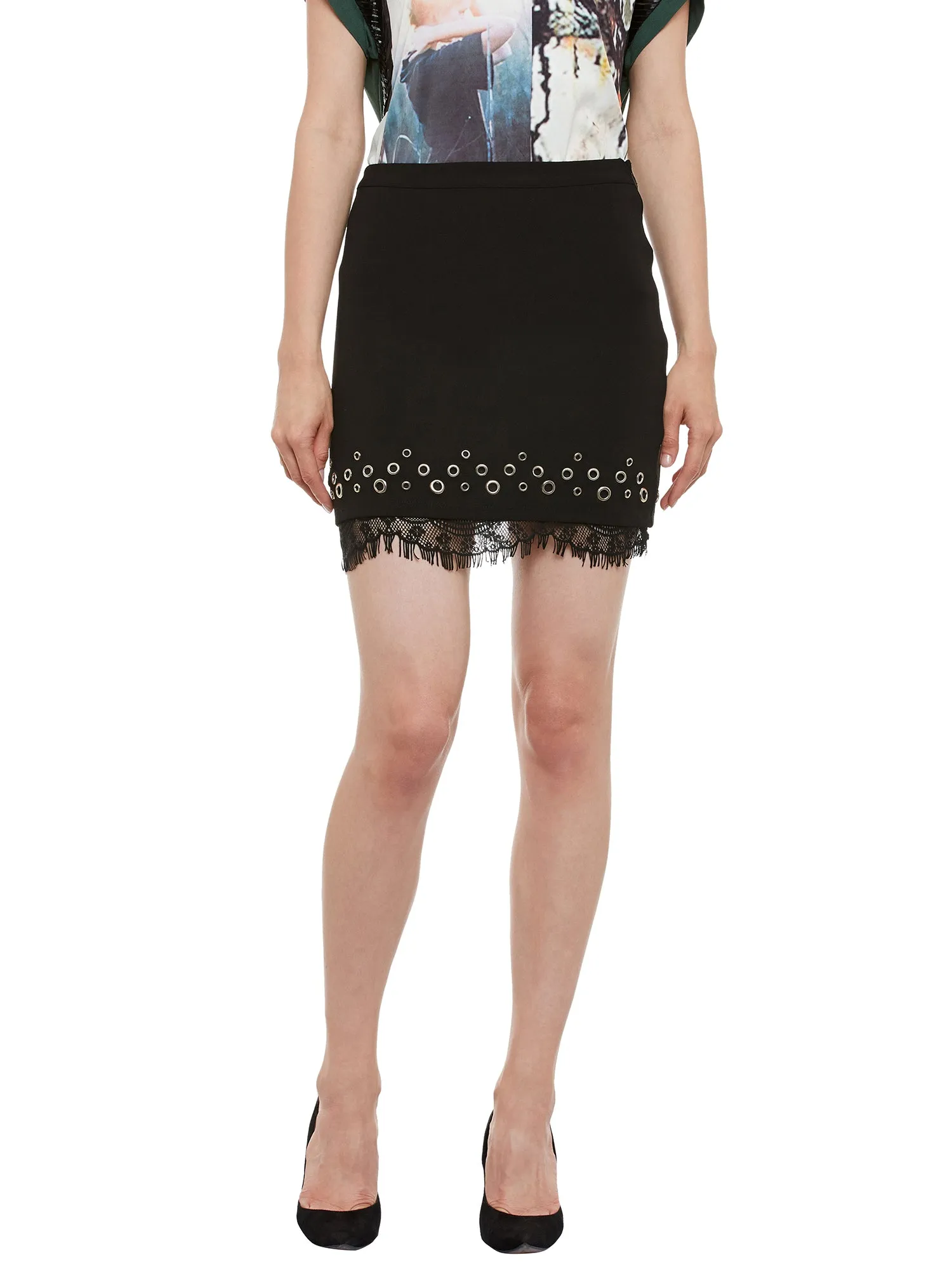 Jessica Eyelet Emb . Skirt