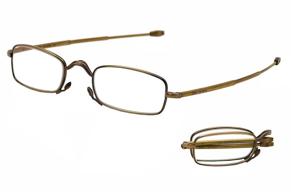 John Varvatos V803 Folding Reading Glasses Men's Full Rim