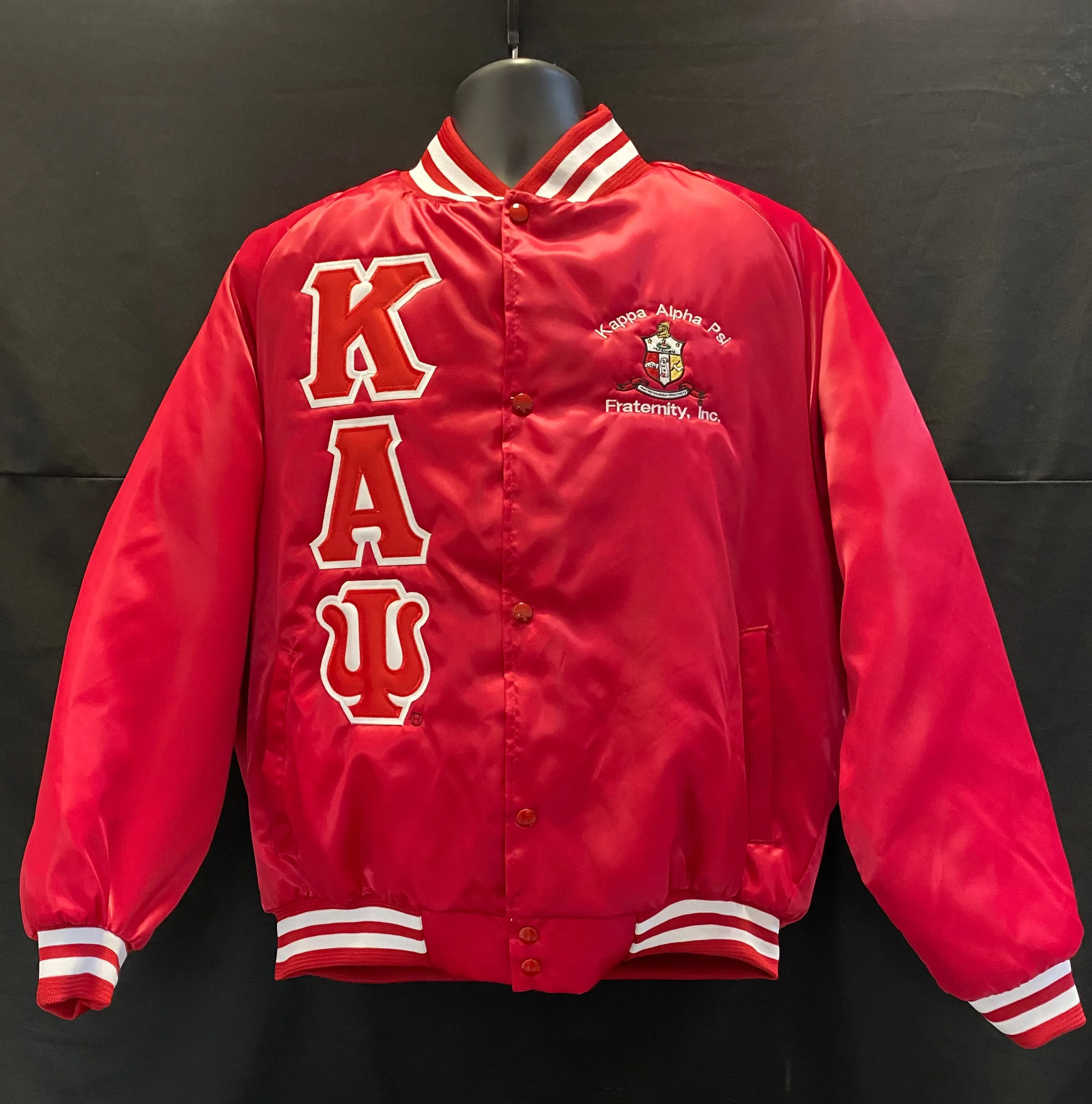 Kappa Alpha Psi-Satin Baseball Jacket (M3) Custom