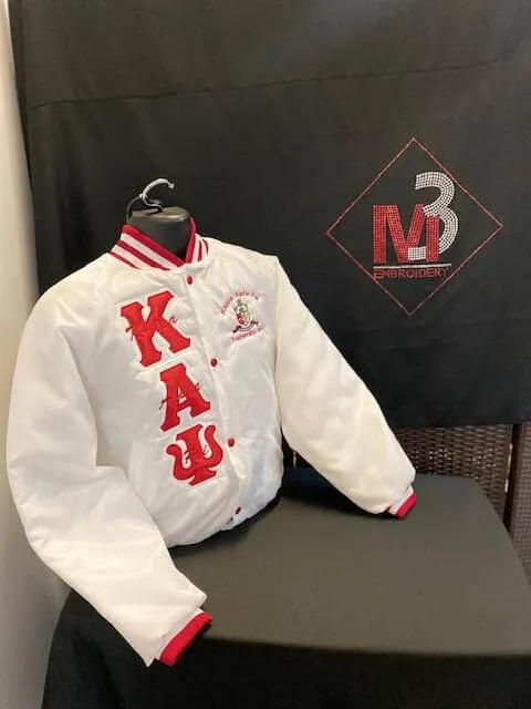 Kappa Alpha Psi-Satin Baseball Jacket (M3) Custom