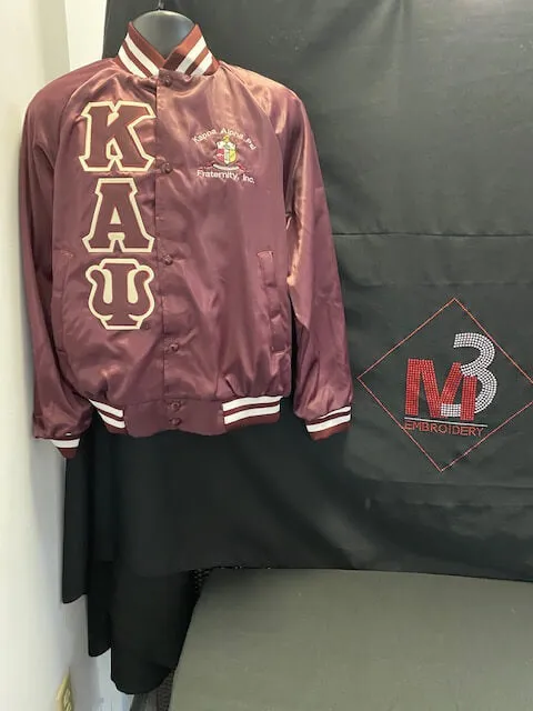 Kappa Alpha Psi-Satin Baseball Jacket (M3) Custom