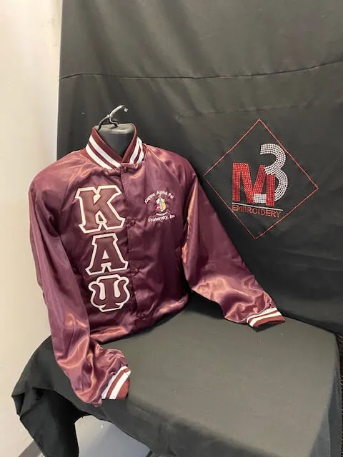 Kappa Alpha Psi-Satin Baseball Jacket (M3) Custom