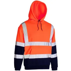 Kapton Hi Vis HV101 'Kapton' Hoodie - Orange/Navy