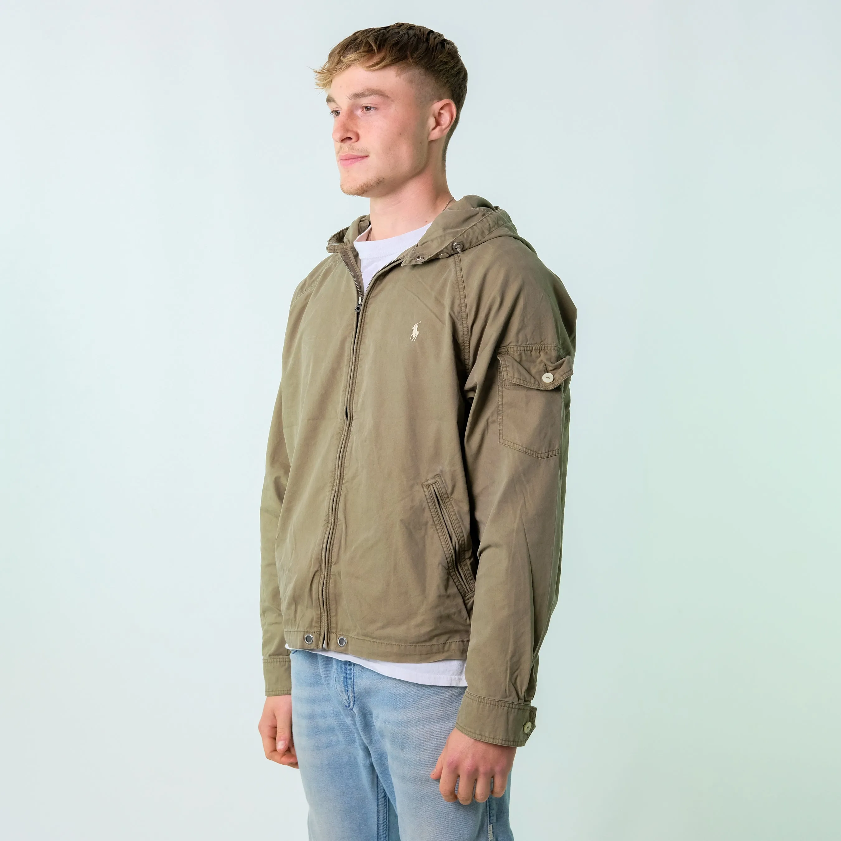 Khaki Green y2ks Polo Ralph Lauren Light Jacket (XL)