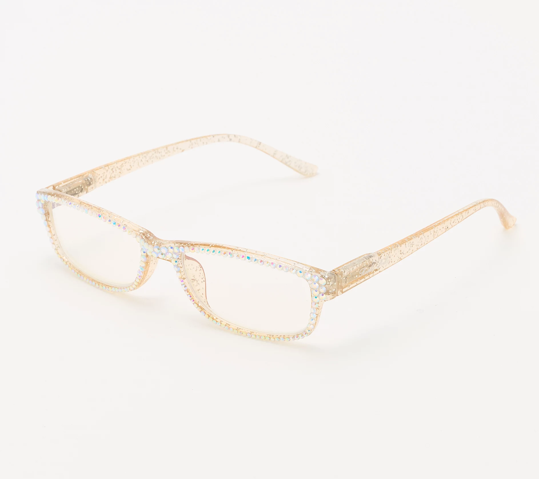 Kirks Folly Glitter Goddess Goldtone Reading Glasses, 3-3.5