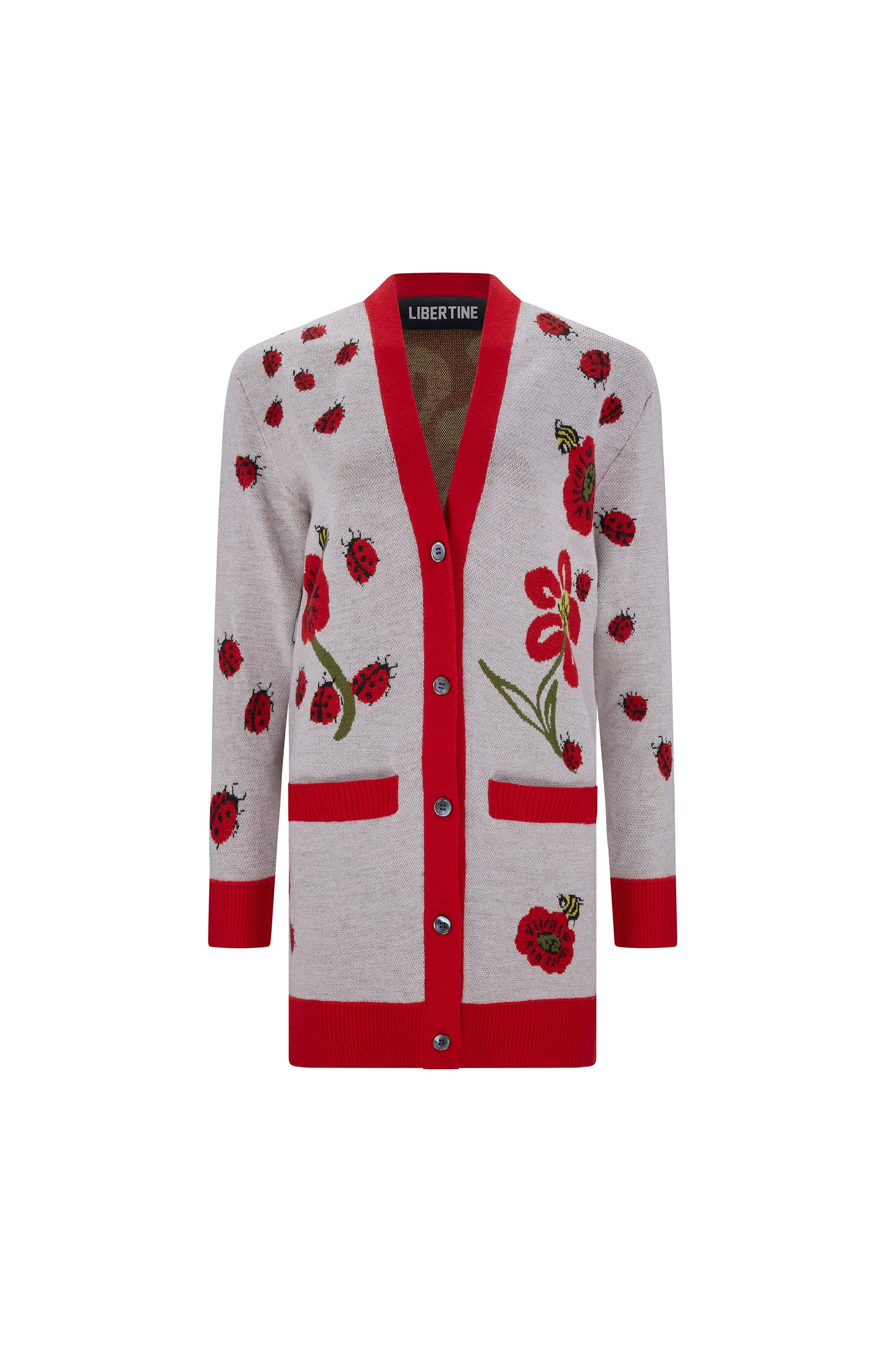 'LADYBUG' OVERSIZED CARDIGAN