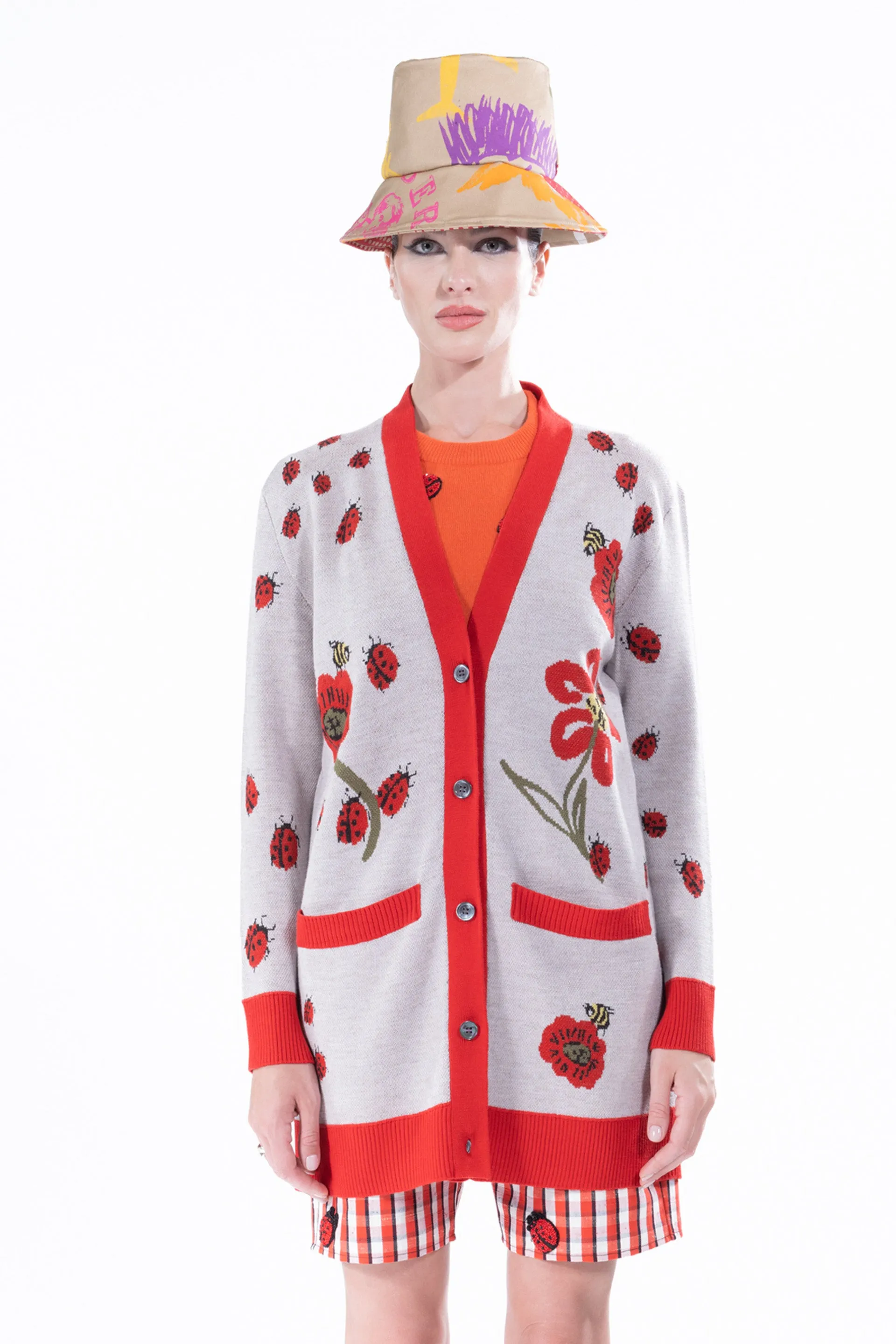 'LADYBUG' OVERSIZED CARDIGAN