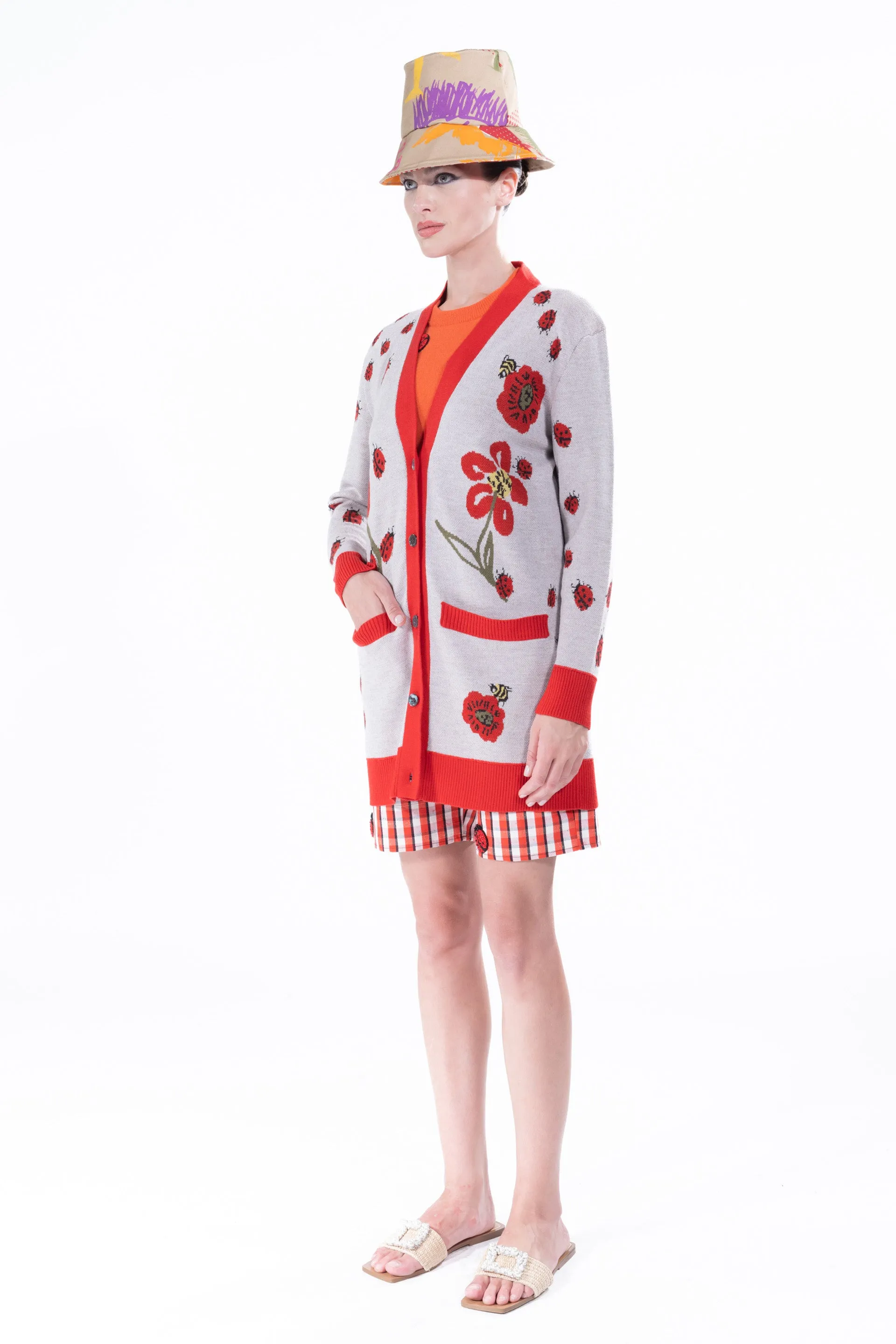 'LADYBUG' OVERSIZED CARDIGAN