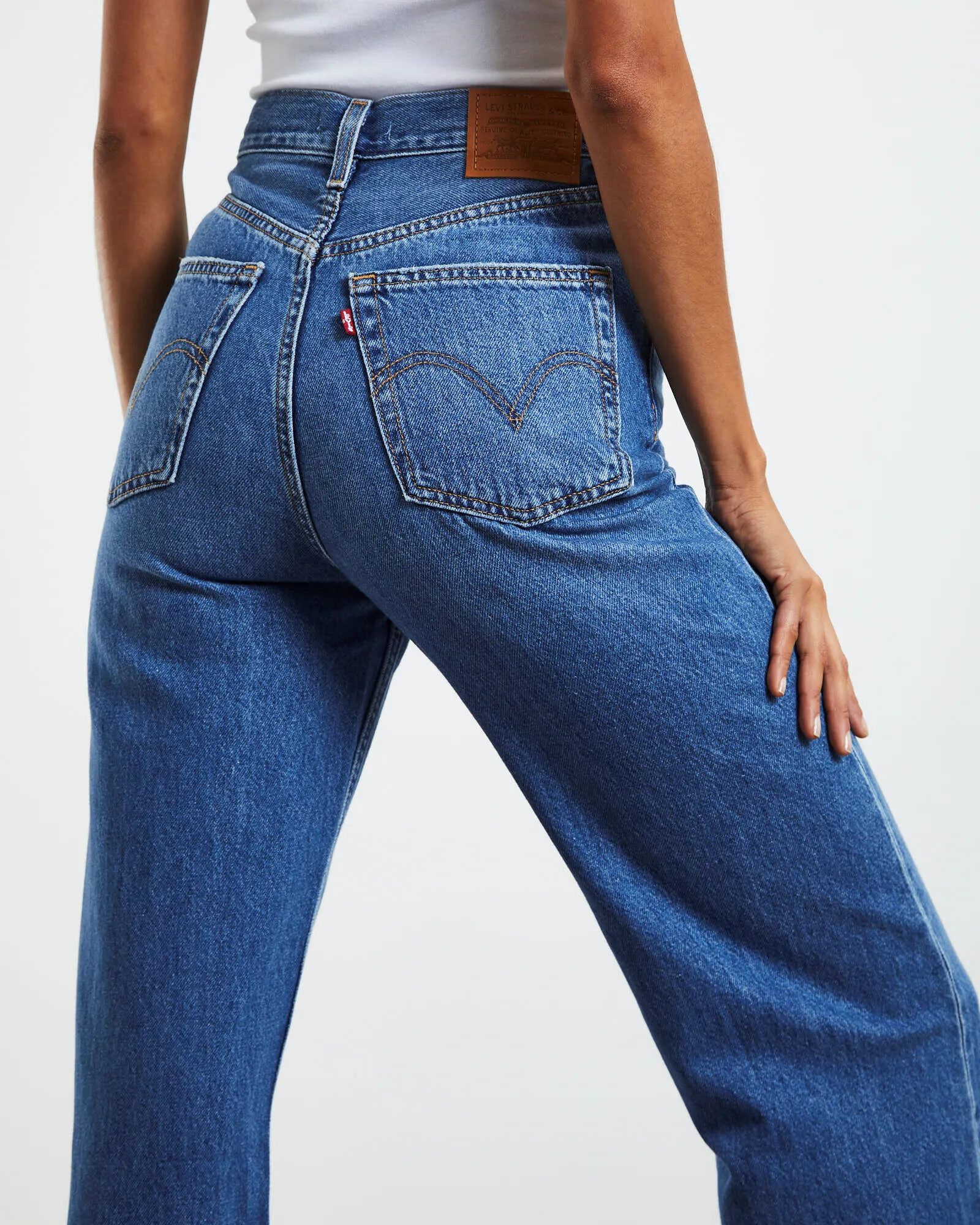 Levis High Loose Jeans Are You Ready Blue