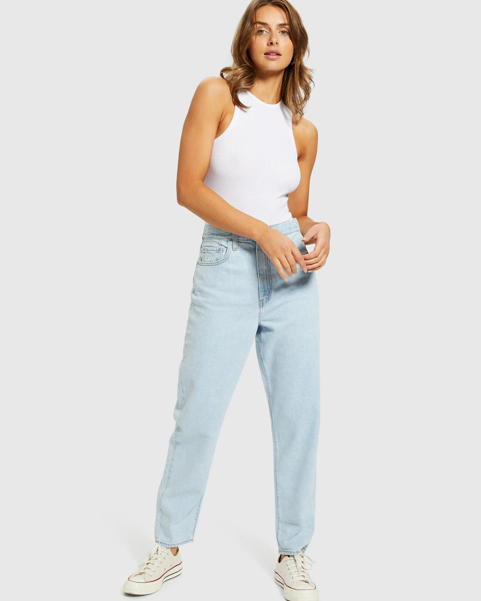 Levis High Loose Taper Jeans Love Is Love Blue