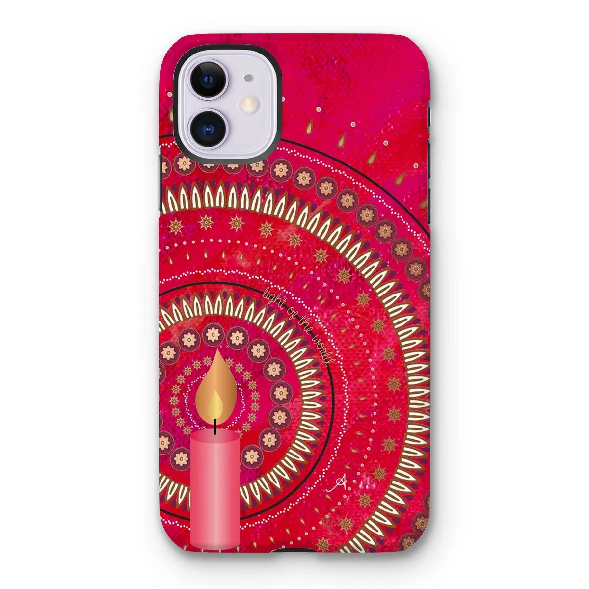 Light of the World Red Amanya Design Tough Phone Case