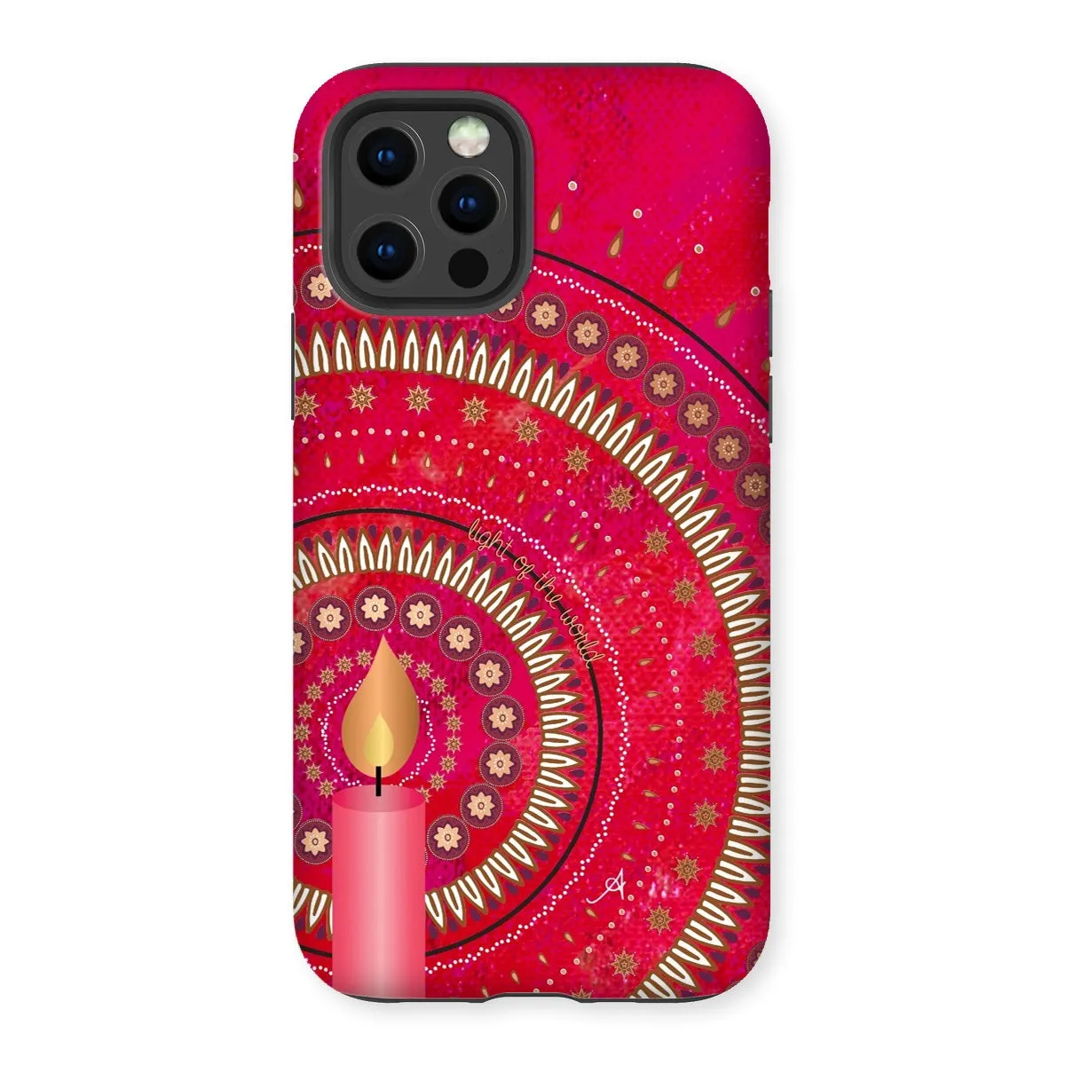 Light of the World Red Amanya Design Tough Phone Case