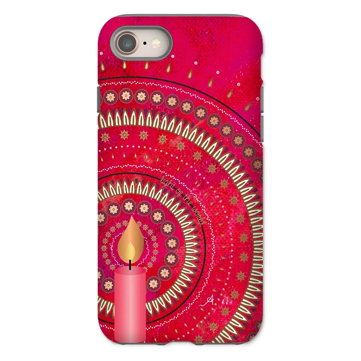 Light of the World Red Amanya Design Tough Phone Case