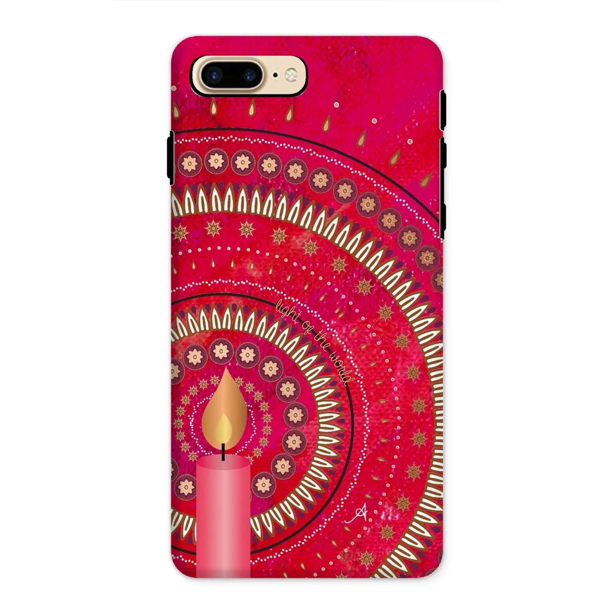 Light of the World Red Amanya Design Tough Phone Case