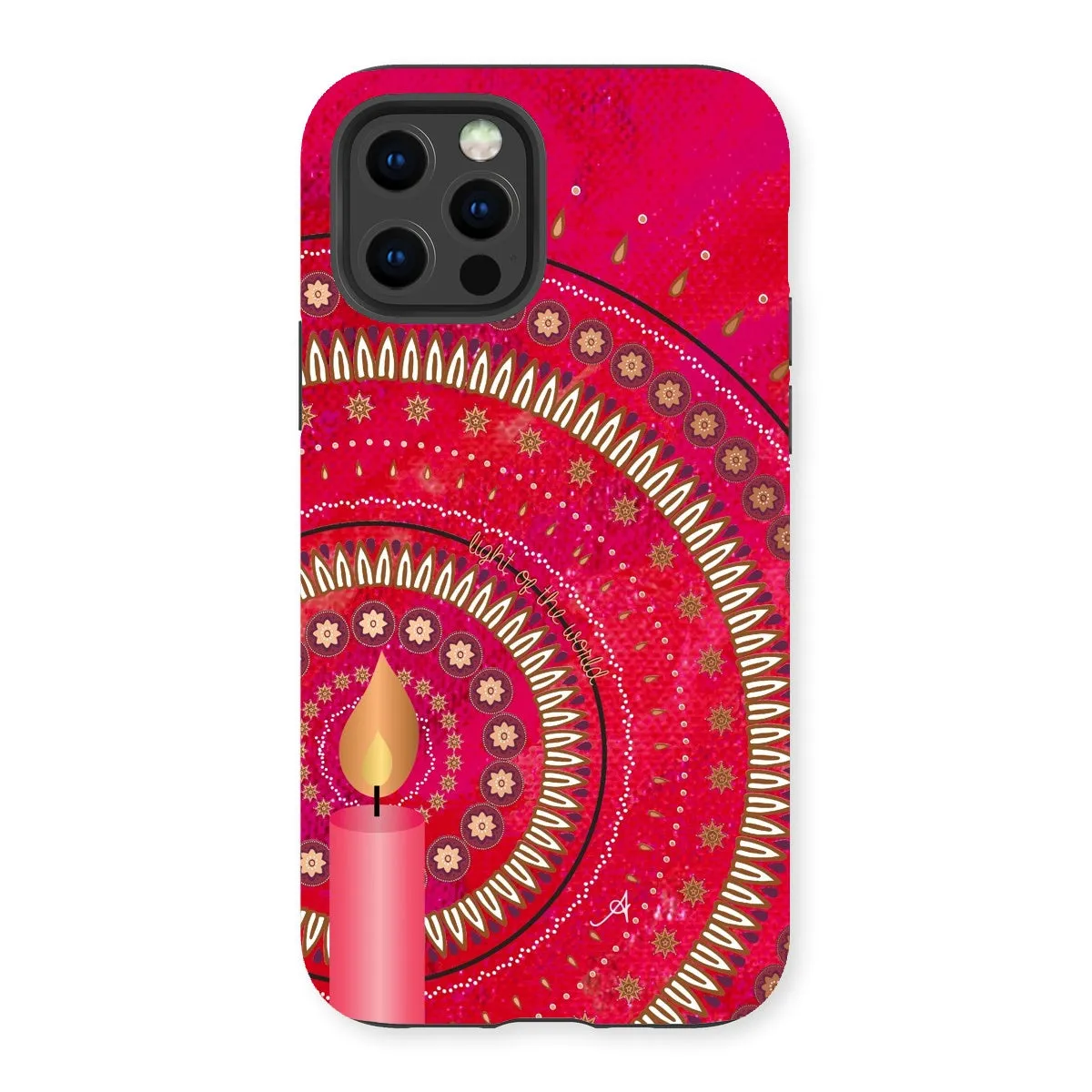 Light of the World Red Amanya Design Tough Phone Case