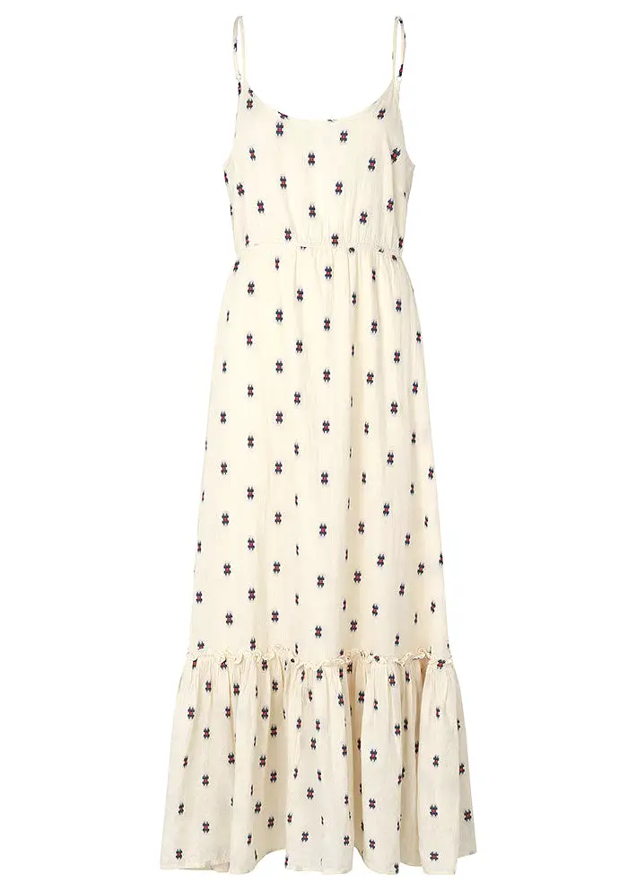 Lollys Laundry Uno Maxi Dress - Kjole - Creme