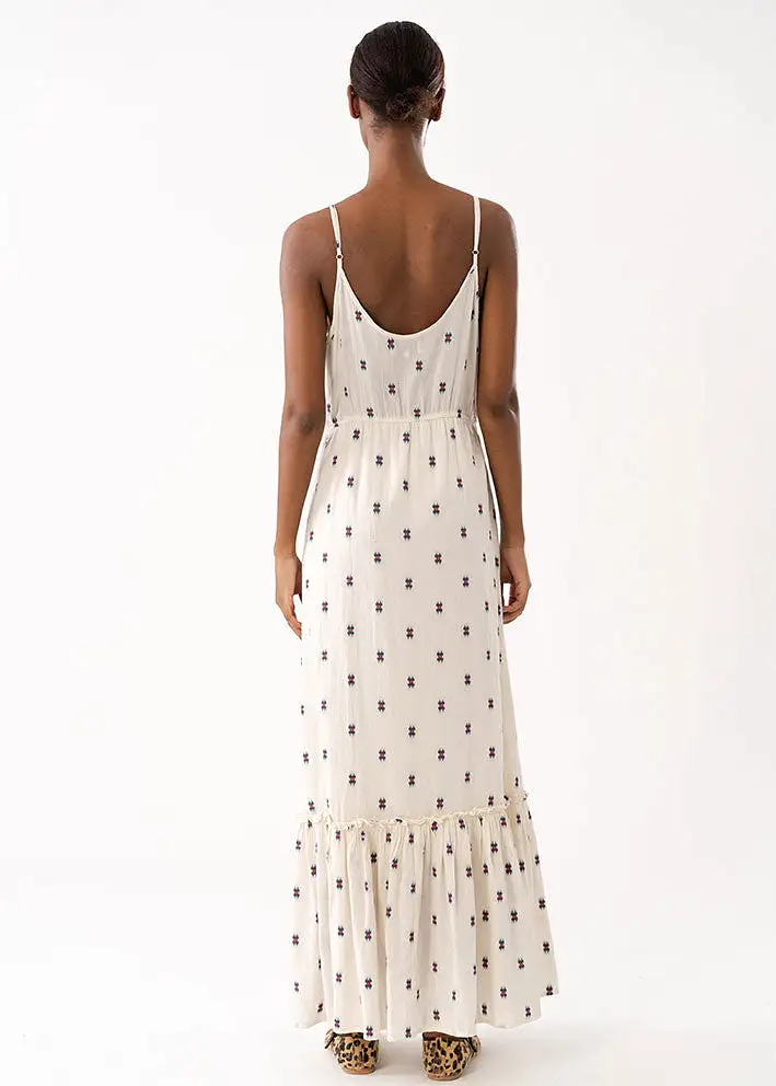 Lollys Laundry Uno Maxi Dress - Kjole - Creme